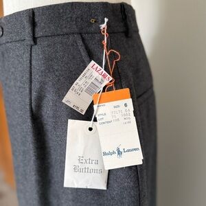 NWT RARE HTF vintage Ralph Lauren 100% wool grey pencil skirt women’s size 2